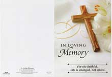 In Loving Memory Mass Card of the Deceased