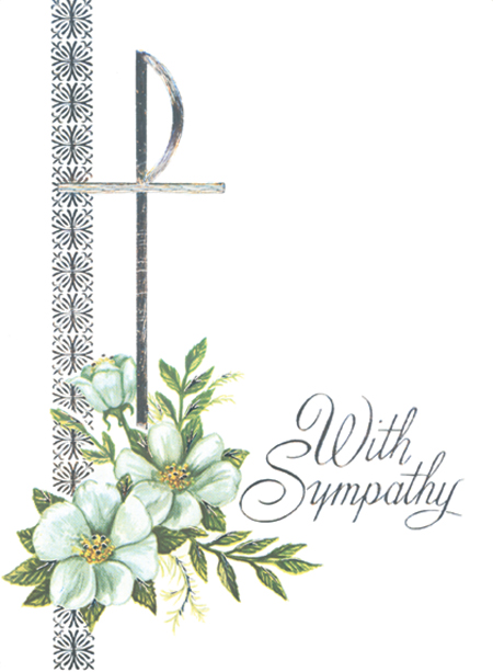 With Sympathy Mass Card