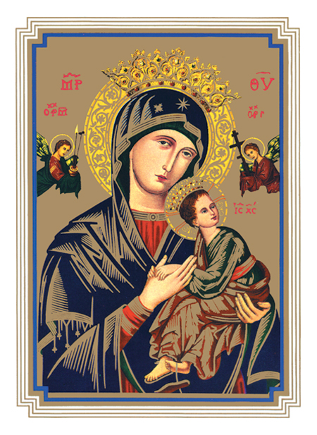 Our Lady of Perpetual Help Mass Card