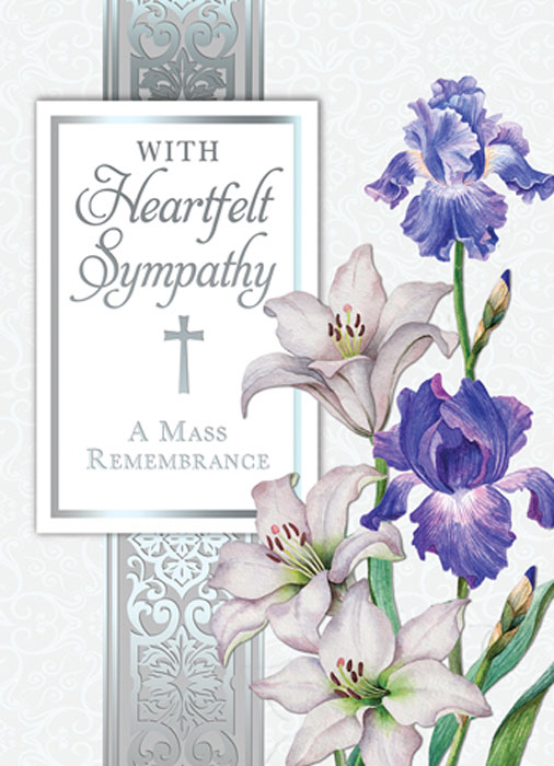 Flower Mass Card of the Deceased