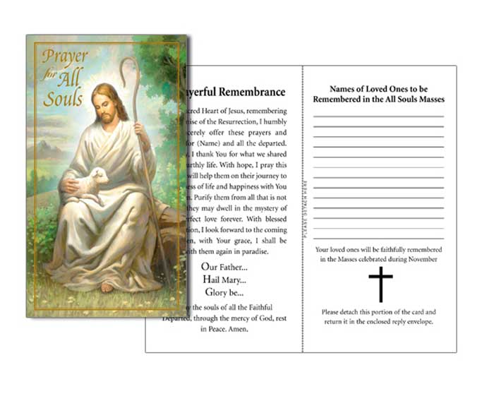 All Souls Day Folding Remembrance Card