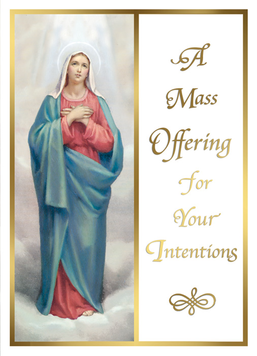 Living - For Your Intentions Mass Card
