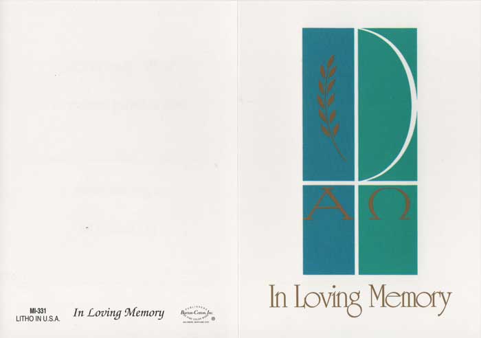 In Loving Memory Donation Cards