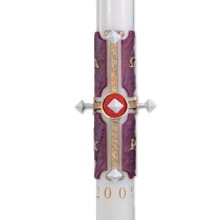 "Cross of Lamb" Paschal Candles