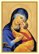 Madonna and Child Thank You Card