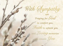 With Sympathy Card With Verse