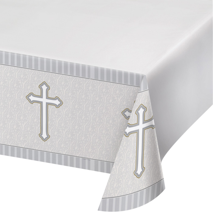 CROSS PLASTIC TABLECOVER