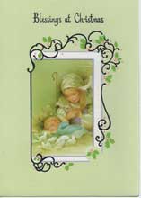 Blessings at Christmas Greeting Card