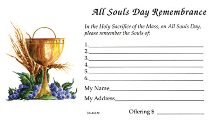 All Souls Day Offering Envelope