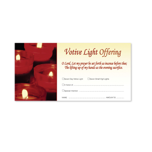 Votive Light Offering Envelope