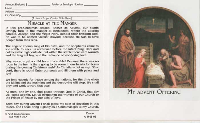 My Advent Offering Gleaner
