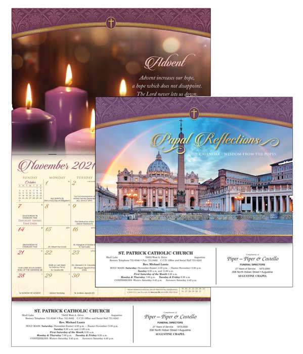 Papal Reflections Wall Calendar