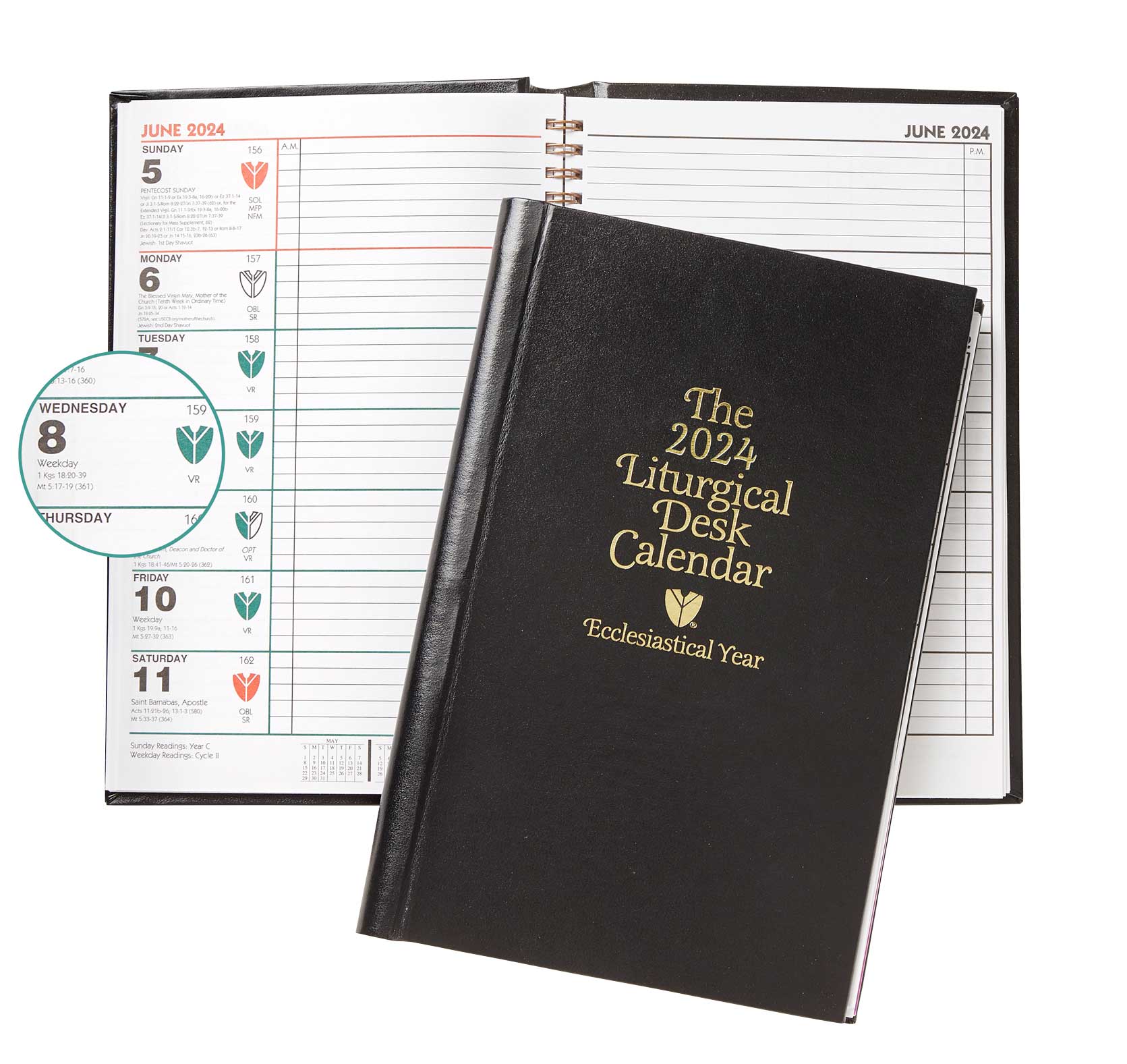 Even Year Liturgical Desk Calendar Hardcover Edition