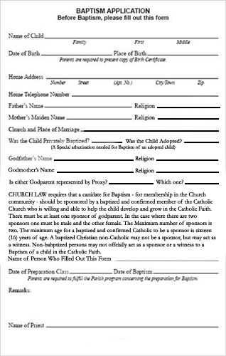 Baptism Application Pad