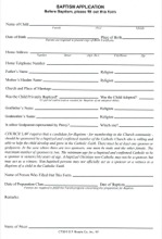 Baptism Application Pad