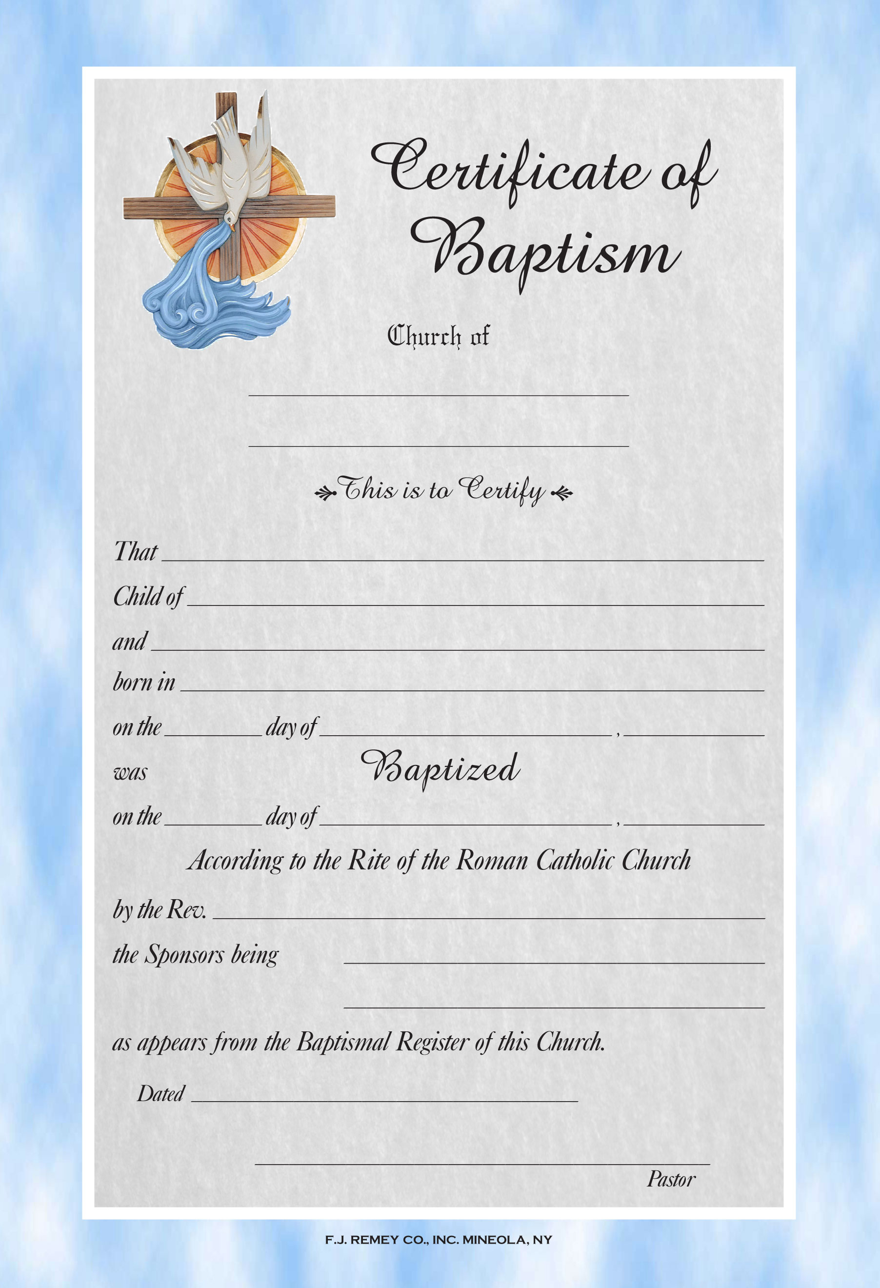 Baptismal Certificates - Page 200 of 20 Inside Roman Catholic Baptism Certificate Template