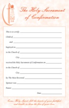 Confirmation Certificate Pad