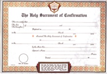 Confirmation Certificate Pad