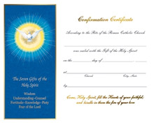 Full Color Confirmation Certificate