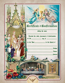 Traditional Confirmation Certificate