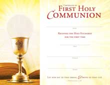 First Communion Certificate