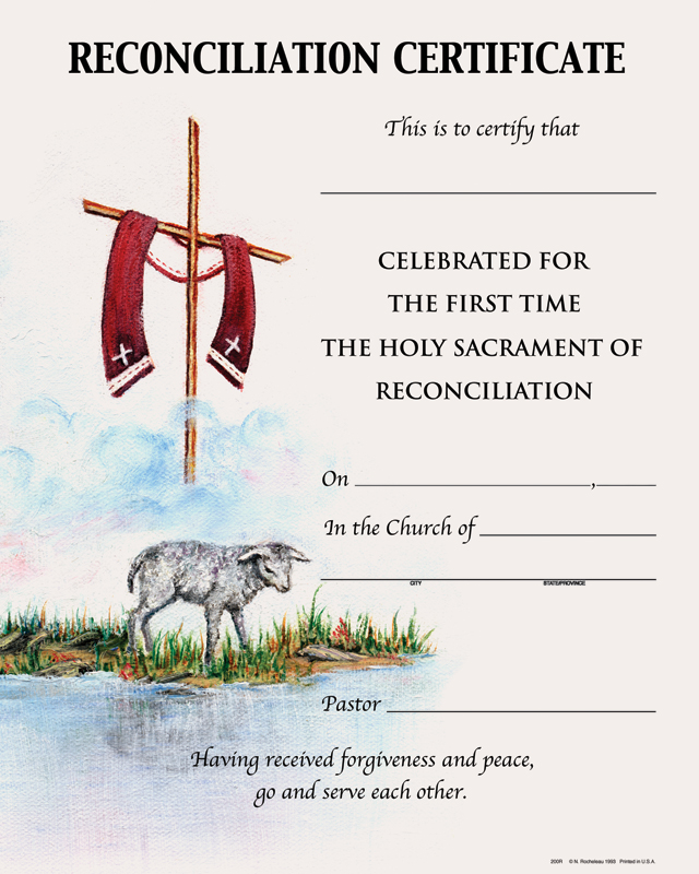 Reconciliation Page 1 Of 6 Reconciliation Page 1 Of 6