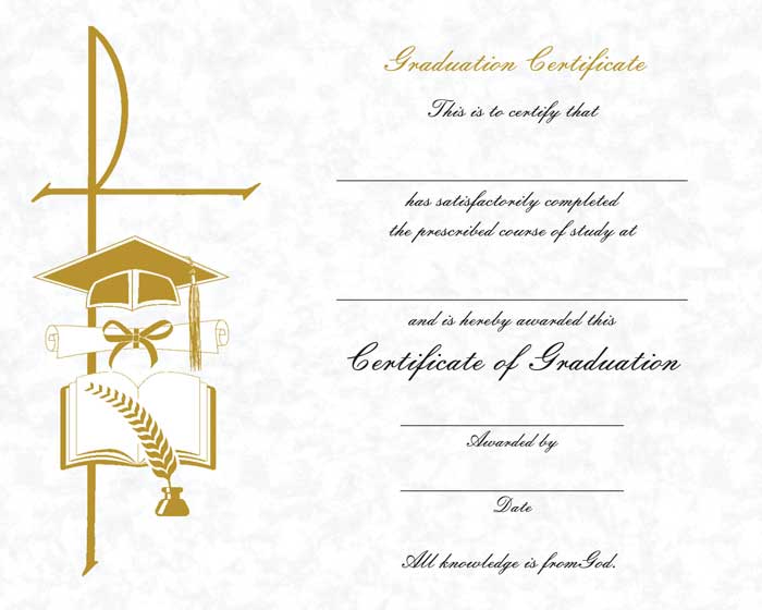 Graduation Certificate