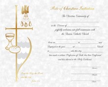RCIA Certificate