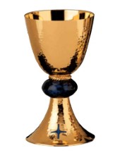 Sterling Silver Gold Plate Sodalite Chalice