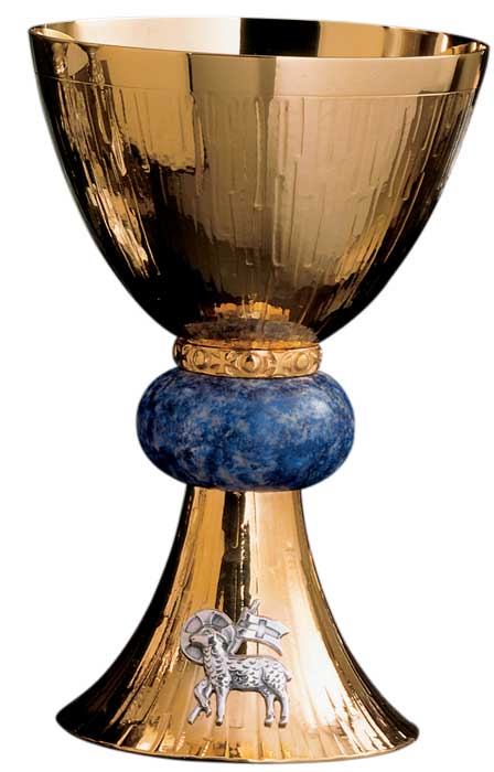 Sterling Silver Blue Node Chalice