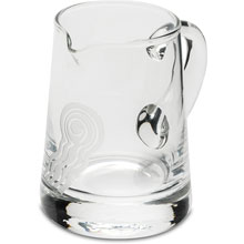 Glass Cruet with Water Motif