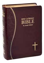 Burgundy St Joseph New Catholic Bible