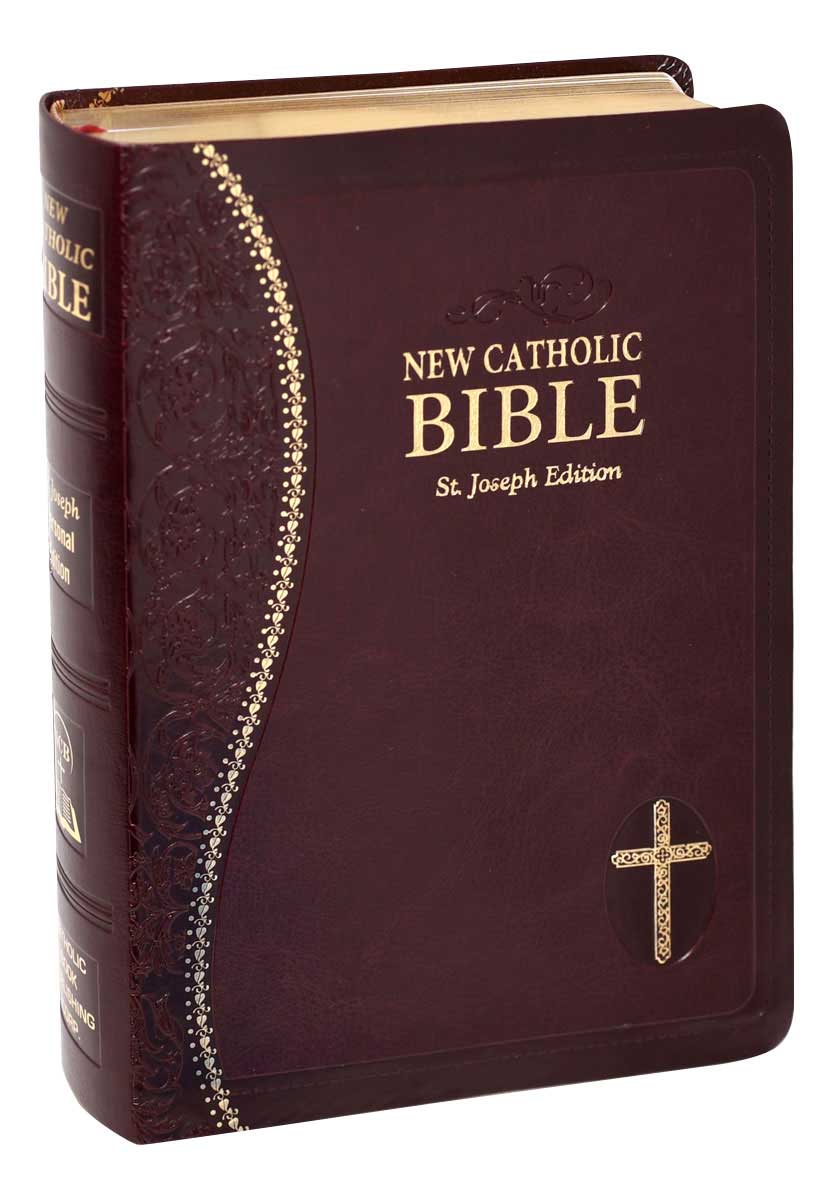 Burgundy St Joseph New Catholic Bible