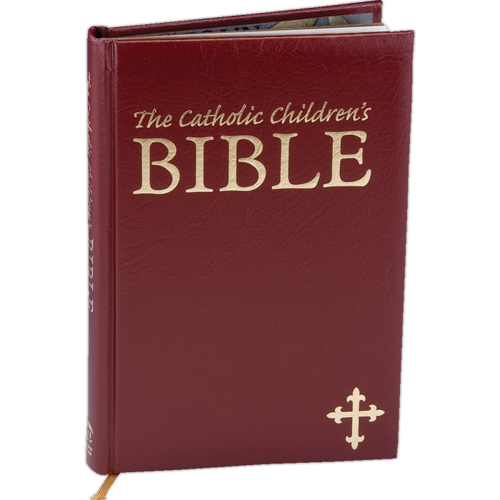 *MAROON CATHOLIC CHILD'S BIBLE