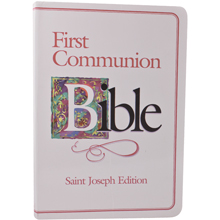 Pink Children's First Communion Bible