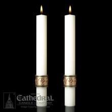 Cross St Francis Candle