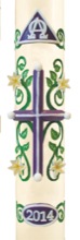 "Easter Lily" Paschal Candle