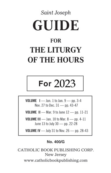 St. Joseph Guide for the Liturgy of the Hours