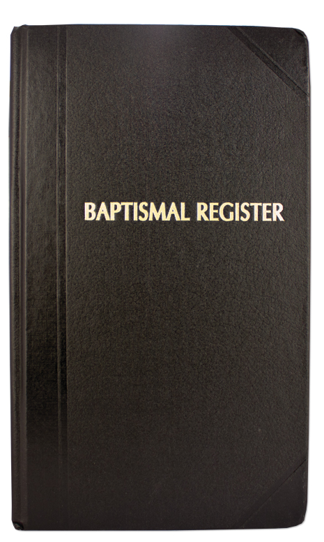 Baptism Register 9" x 14"