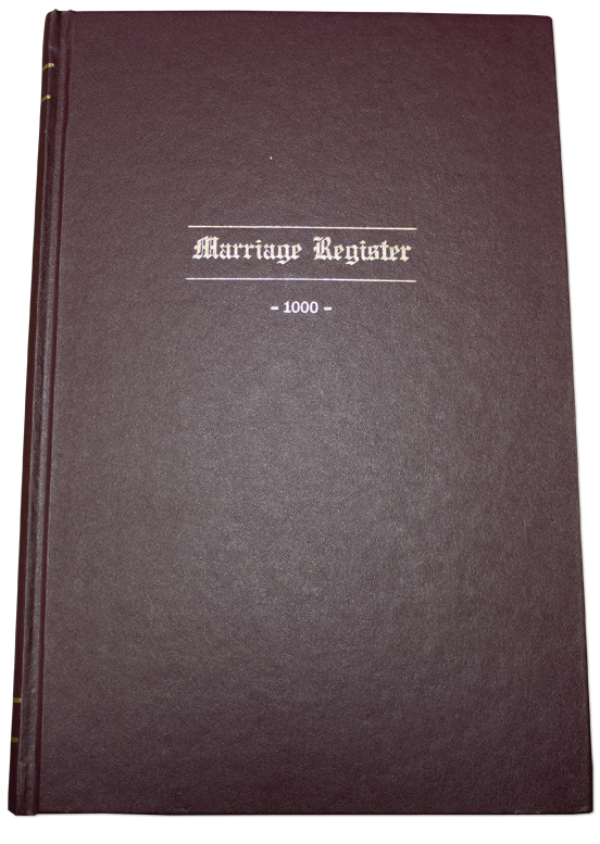 Economy Marriage Record Book
