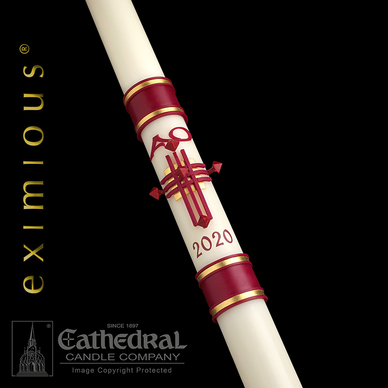 Crux Trinitas Sculptwax Paschal Candle