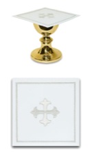 Budded Cross Motif Chalice Pall