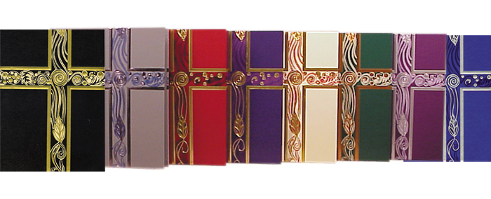 Deluxe Ceremonial Binder with Gold Foil Cross