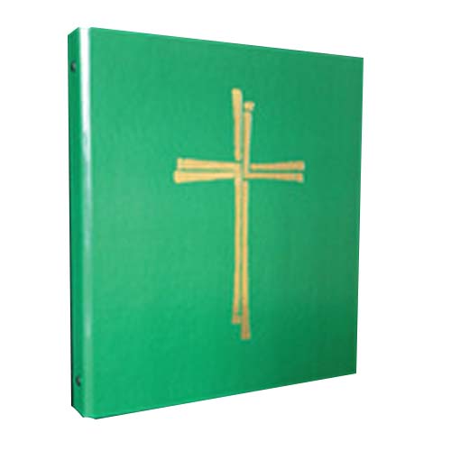 Ceremonial 3 Ring Binder - Green