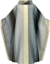 Gray Gradient Design Monastic Chasuble