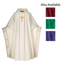 Monastic Celtic Cross Roll Collar Chasuble