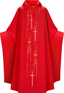 Red Cross Chasuble