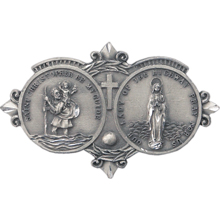 St. Christopher/Our Lady of The Highway Visor clip