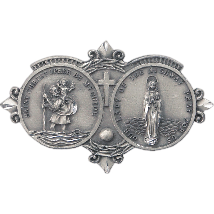 St. Christopher/Our Lady of The Highway Visor clip