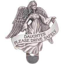 Daughter Please Drive Safely Visor Clip